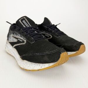 Brooks Ghost 16 Black White Athletic Running Training Sneakers Shoes